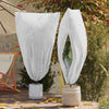 Vidaxx Coperture antigelo per piante in pile 5 pezzi bianche 1,8 x 1,2 m