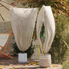 VidaXL coperture antigelo in pile per piante 5 pezzi beige 1,55 x 1,55 m