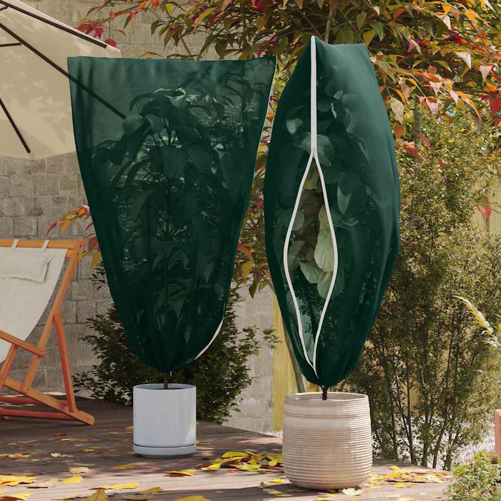 Vidaxx Coperture antigelo per piante in pile 5 pezzi verdi 1,8 x 1,2 m