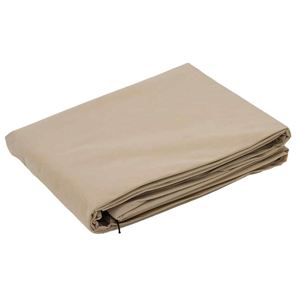 VidaXL coperture antigelo in pile per piante 3 pezzi beige 3,5 x 3,93 m