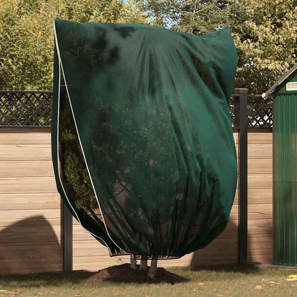 VidaXL Coperture in pile antigelo per piante 3 pezzi verdi 2,4 x 2 m