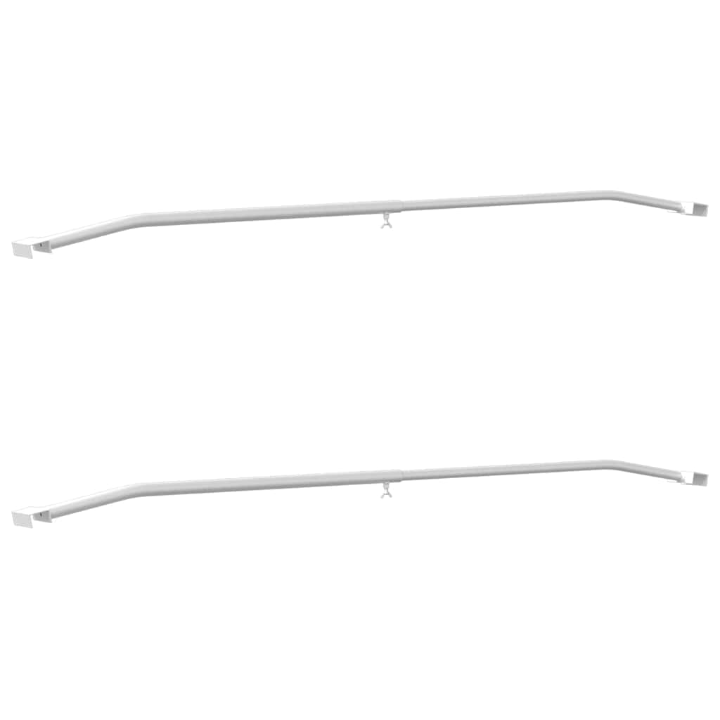 Vidaxx fijación de lona para remolques 2 piezas plata 100-145 cm