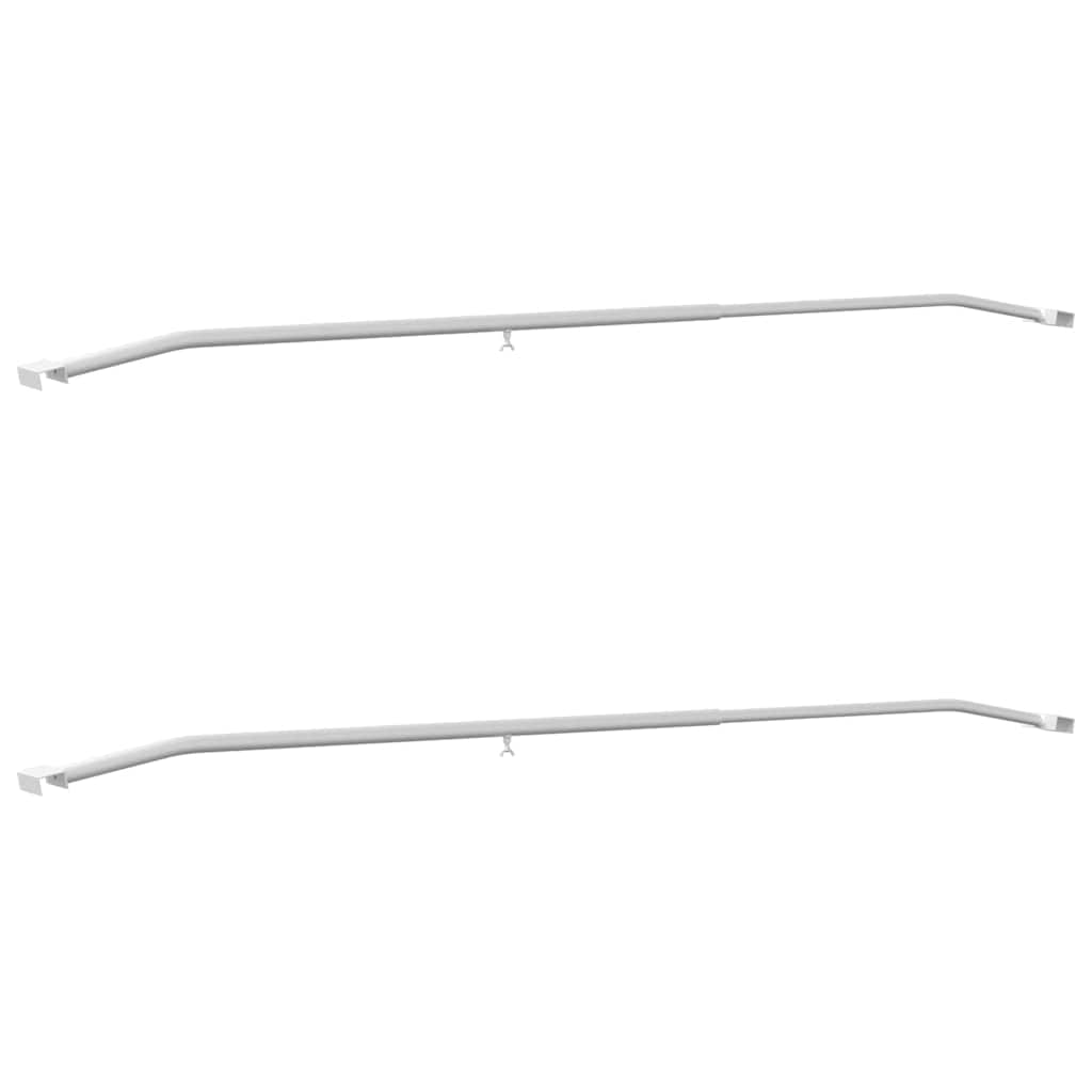 Attacco per telone VidaXL per rimorchi 2 pezzi argento 130-210 cm