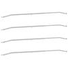 Attacco per telone Vidaxx per rimorchi 4 pezzi argento 130-210 cm