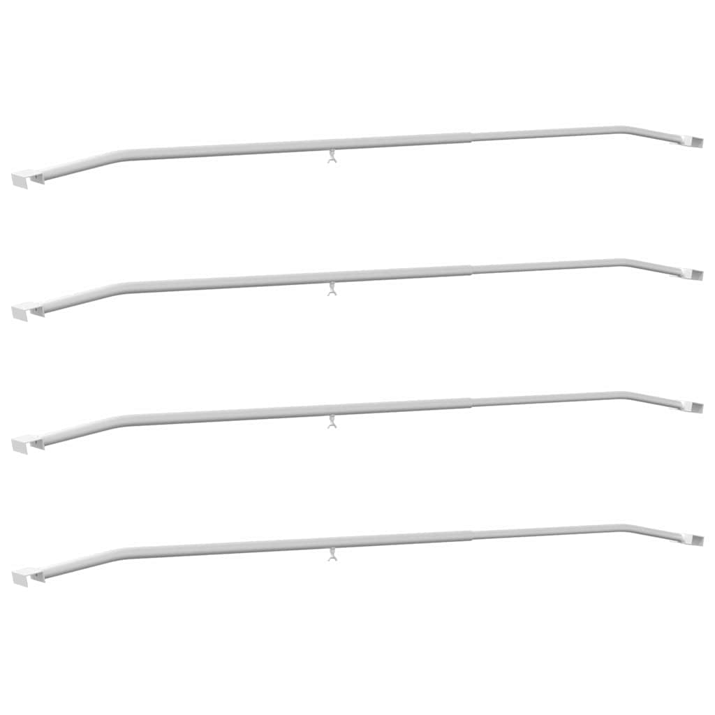 Attacco per telone Vidaxx per rimorchi 4 pezzi argento 130-210 cm