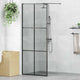 Vidaxl inloop douche wand zwart 80 x 195 cm gehard glas
