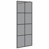 Vidaxl inloop douche wand zwart 80 x 195 cm gehard glas