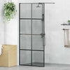 Parete doccia walk-in Vidaxx nera 90 x 195 cm in vetro temperato