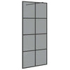 Parete doccia walk-in Vidaxx nera 90 x 195 cm in vetro temperato