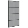 Vidaxx mampara de ducha walk-in negro 100 x 195 cm vidrio templado