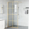 Vidaxl inloop douche wand goud 90 x 195 cm gehard glas
