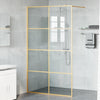 Vidaxx mampara de ducha walk-in oro 115 x 195 cm vidrio templado