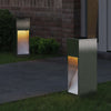 Vidaxl zonne led padverlichting 2 pcs zilver roestvrij staal