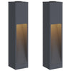 Vidaxl zonne led padverlichting 2 pcs antraciet koudgewalst staal
