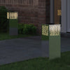 Vidaxl solar led pad licht 2 pcs zilver roestvrij staal