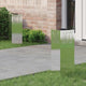 Vidaxl solar led pad licht 2 pcs zilver roestvrij staal