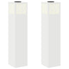 VidaXL lampione solare a led 2 pezzi in acciaio laminato a freddo bianco