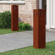 Vidaxl solar led pad licht 2 pcs brons cortenstaal
