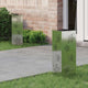 Vidaxl solar led pad licht 2 pcs zilver gegalvaniseerd staal
