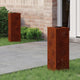 Vidaxl solar led pad licht 2 pcs roestig cortenstaal