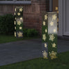 Vidaxl solar led pad licht 2 pcs zilver roestvrij staal