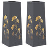 Vidaxl solar led pad licht 2 pcs antraciet koudgewalst staal