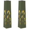 Vidaxl solar led pad licht 2 pcs olijf groen koudgewalst staal
