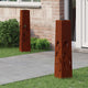 Vidaxl solar led pad licht 2 pcs roestig cortenstaal