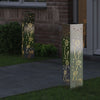 Vidaxl solar led pad licht 2 pcs zilver roestvrij staal