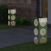 Vidaxl solar led pad licht 2 pcs zilver roestvrij staal