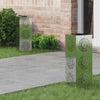 Vidaxl solar led pad licht 2 pcs zilver gegalvaniseerd staal