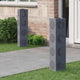 Vidaxl solar led pad licht 2 pcs antraciet koudgewalst staal