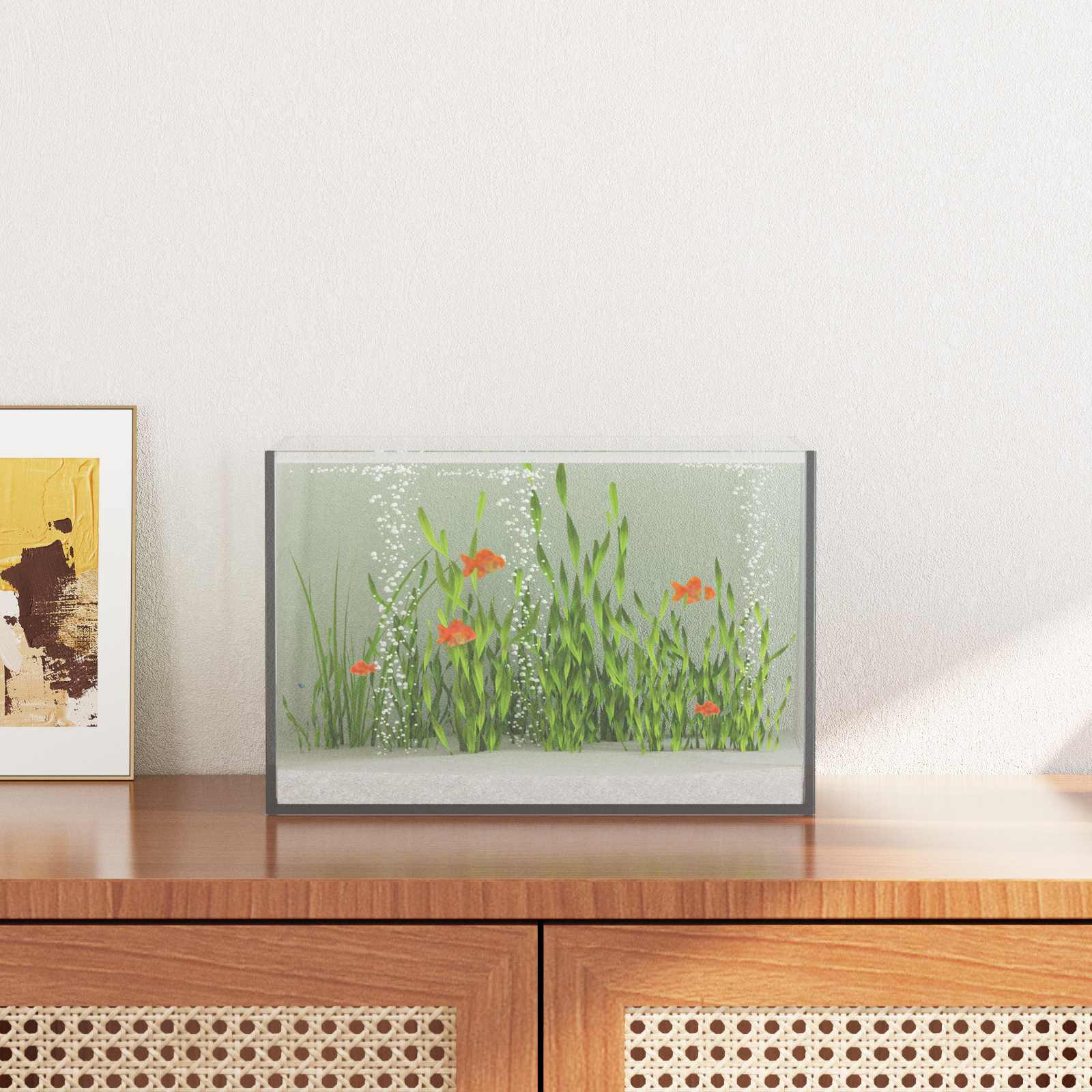 Vidaxl aquarium met opslag doorzichtig 30 x 20 x 20 cm glas