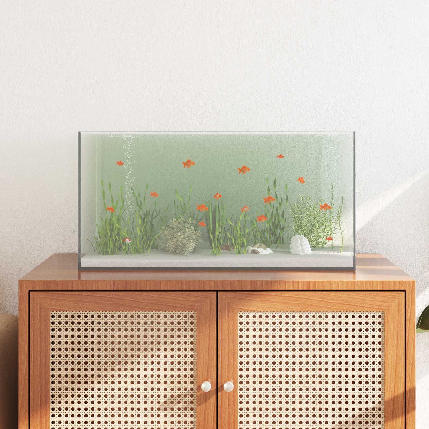 Vidaxl aquarium met opslag doorzichtig 60 x 30 x 30 cm glas