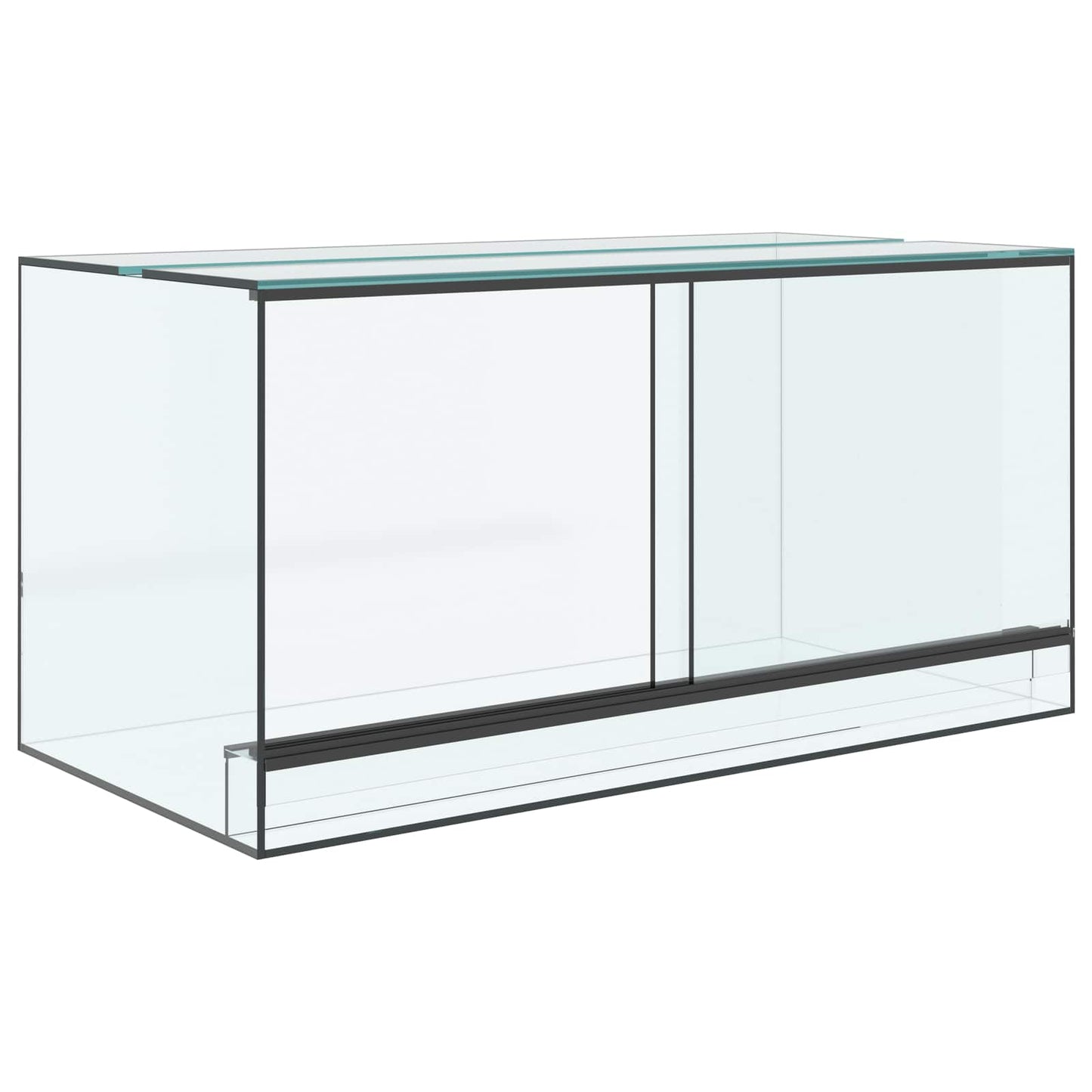 Vidaxl terrarium met opslag doorzichtig 80 x 40 x 40 cm glas