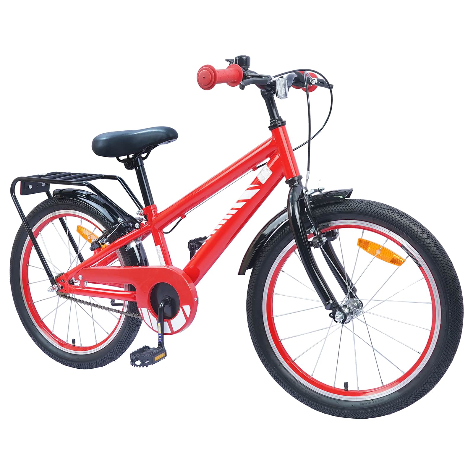 Bicicleta infantil VidaXL 20 pulgadas para 6-11 años roja