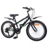 Bicicletta per bambini VidaXL 24 pollici 6 velocità per 8-12 anni nera
