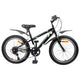 Vidaxl kinderfiets 24 inch 6-speed voor 8-12 jaar oud zwart