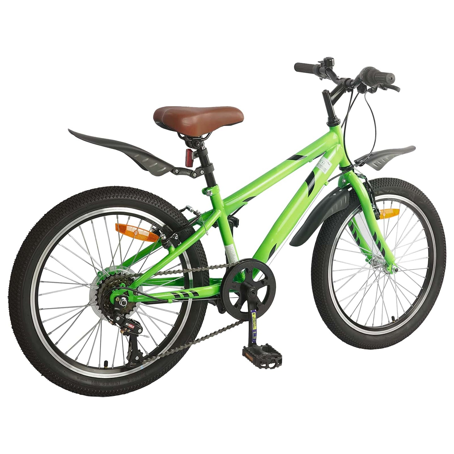 Vidaxl kinderfiets 20 inch 6-speed voor 6-11 jaar oud groen