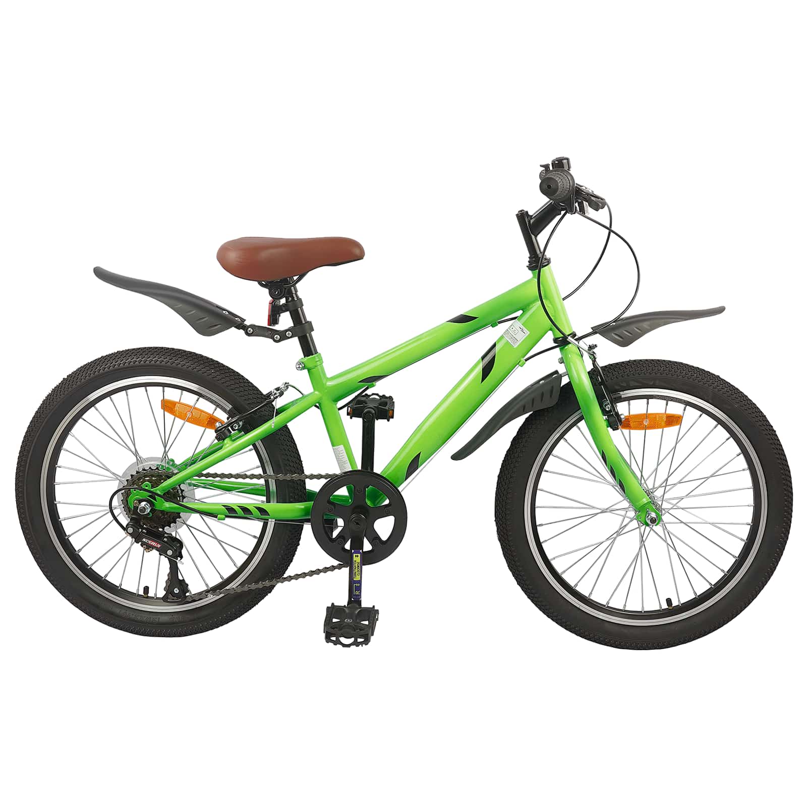Vidaxl kinderfiets 20 inch 6-speed voor 6-11 jaar oud groen