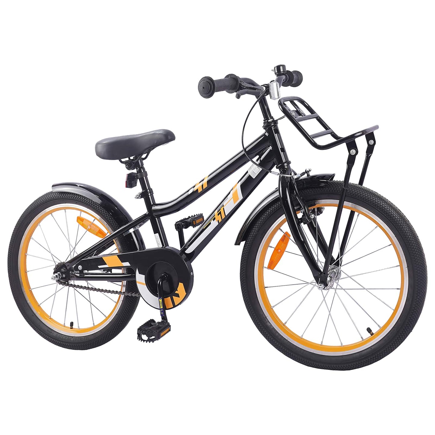 Vidaxl kinderfiets 20 inch voor 6-11 jaar oud oranje zwart