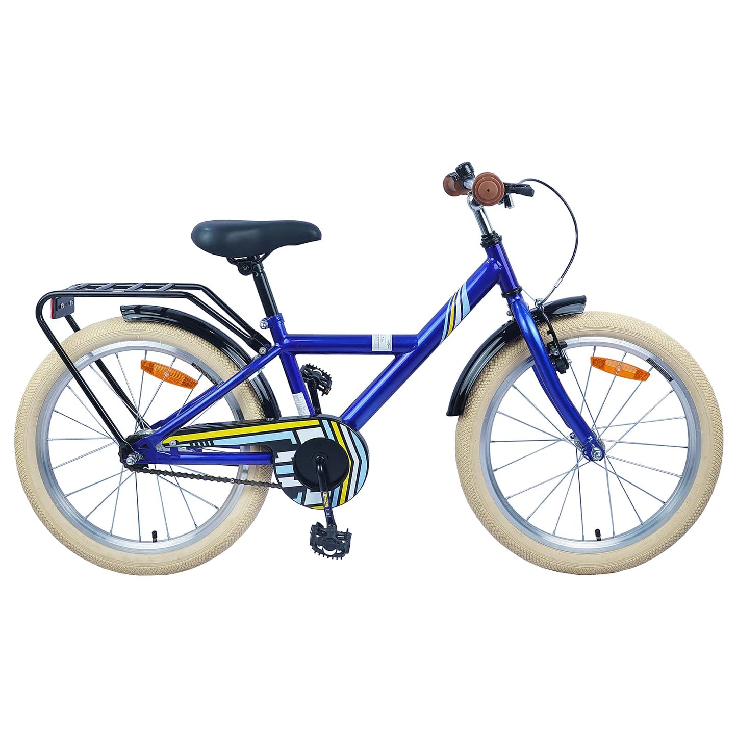 Bicicletta per bambini VidaXL 20 pollici per 6-11 anni, blu scuro