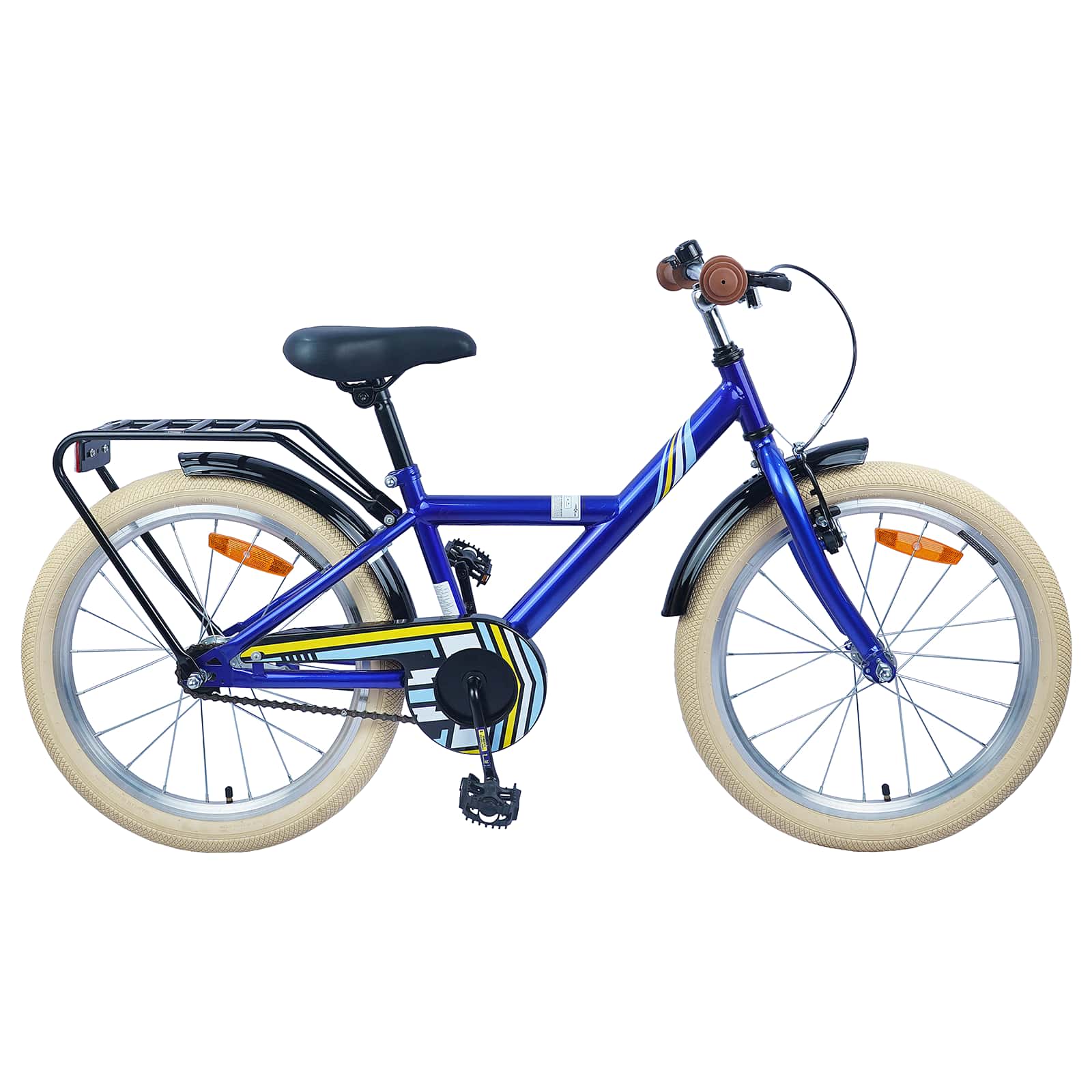Bicicletta per bambini VidaXL 20 pollici per 6-11 anni, blu scuro