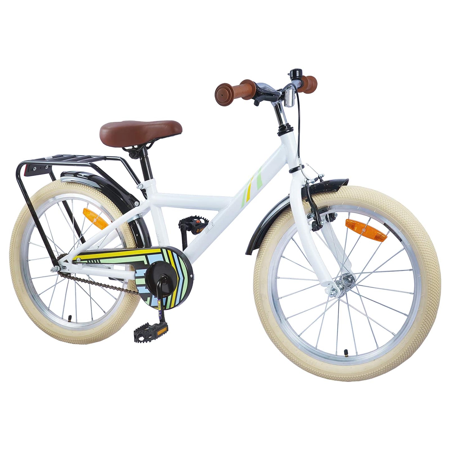 Vidaxl kinderfiets 24 inch voor 8-12 jaar oud wit