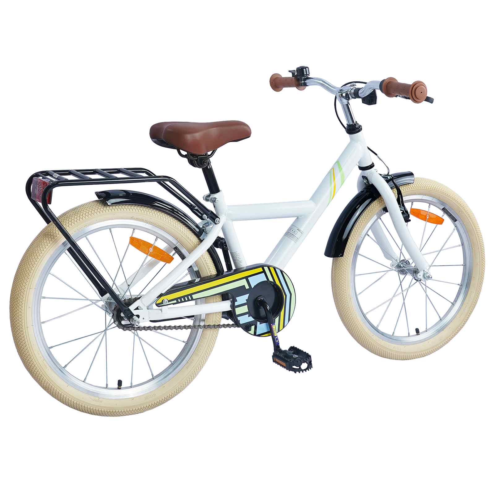 Bicicletta per bambini VidaXL 24 pollici per 8-12 anni bianca