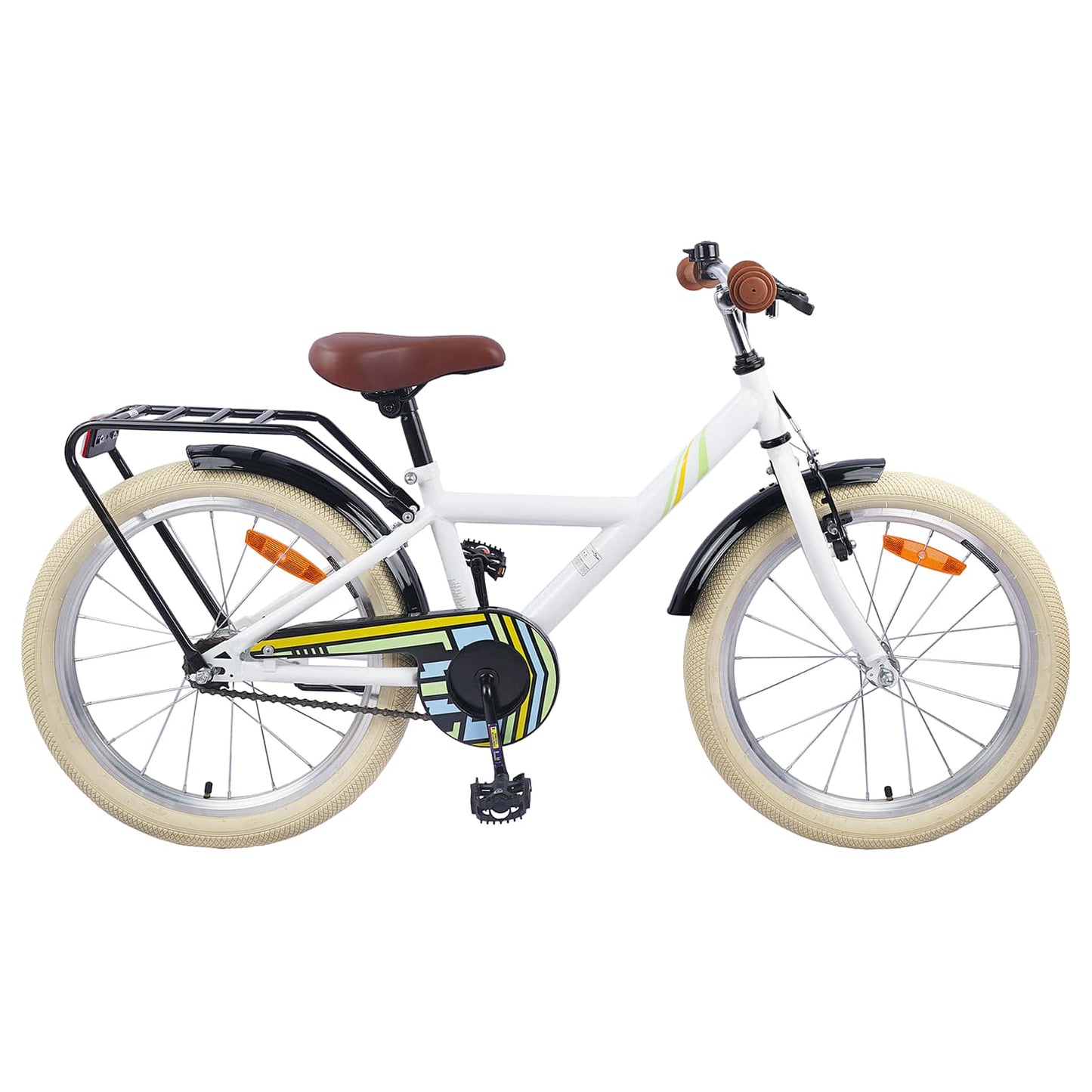Vidaxl kinderfiets 24 inch voor 8-12 jaar oud wit