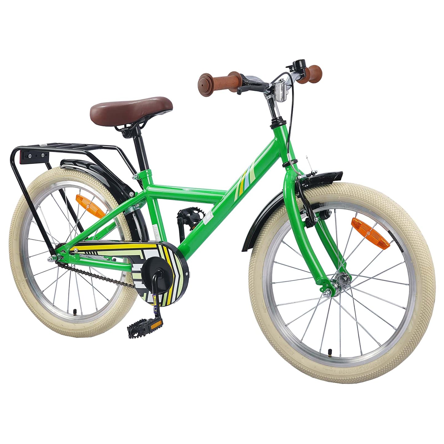 Vidaxl kinderfiets 24 inch voor 8-12 jaar oud groen