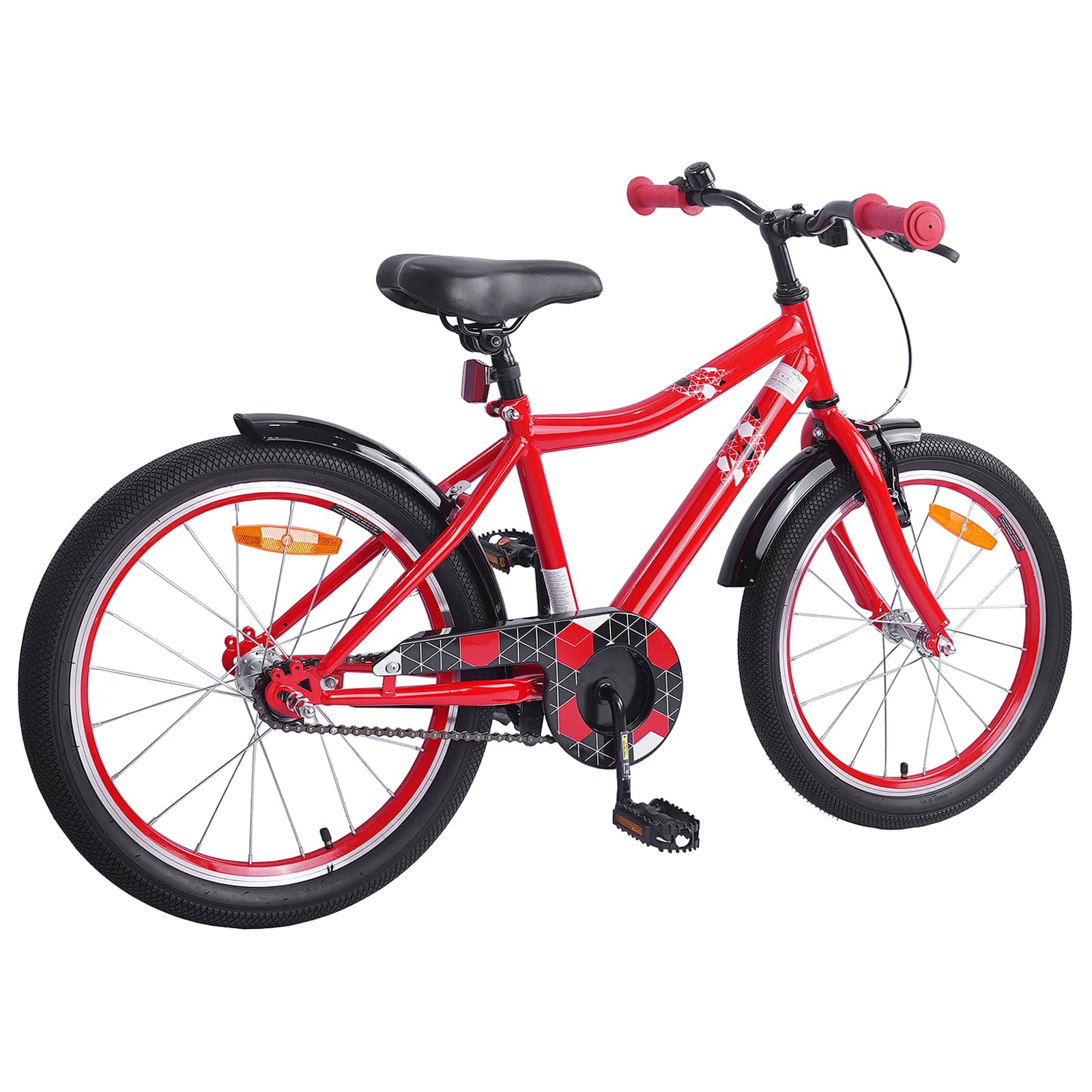 Bicicletta per bambini VidaXL 20 pollici per 6-11 anni rossa
