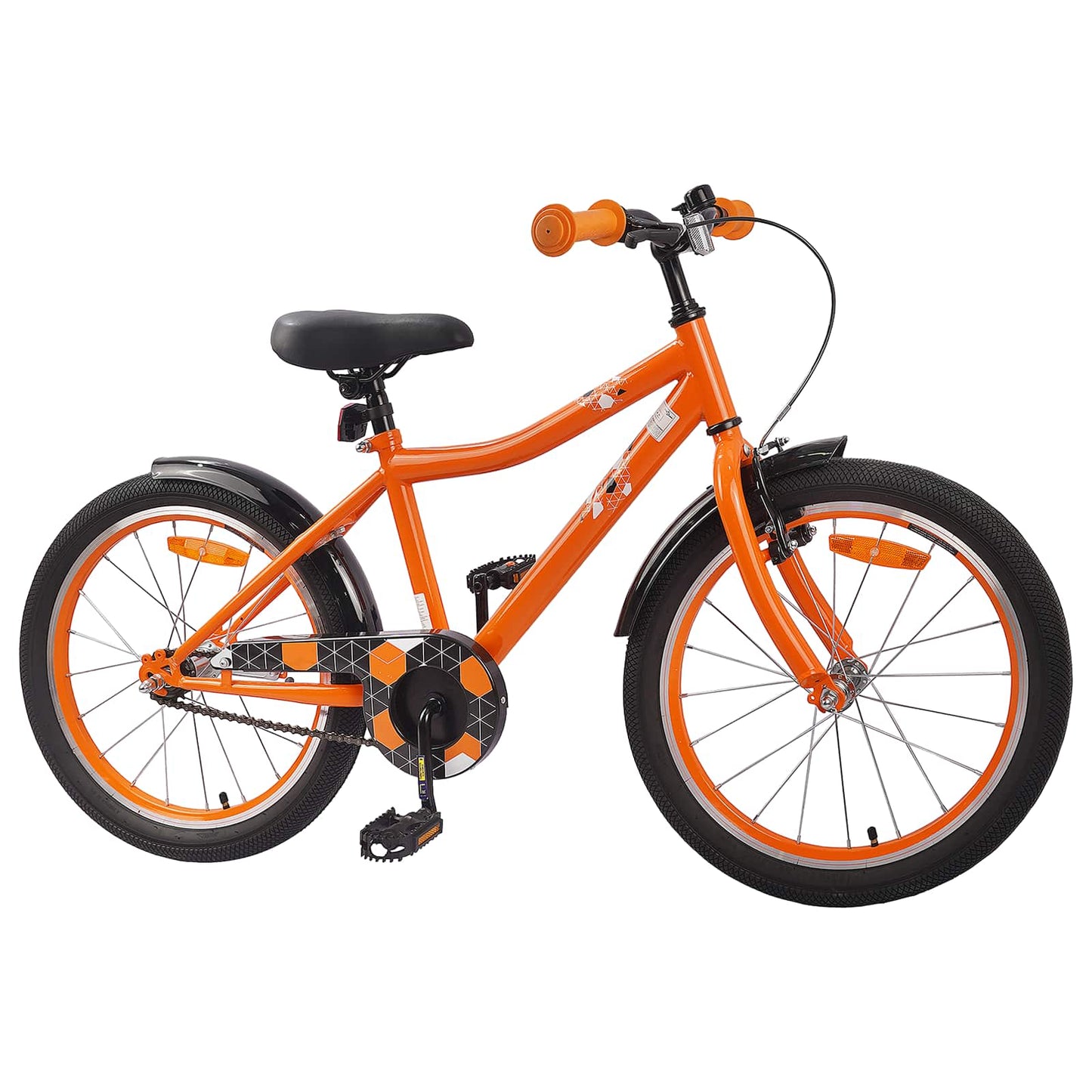 Bicicleta infantil VidaXL de 20 pulgadas para 6-11 años, naranja