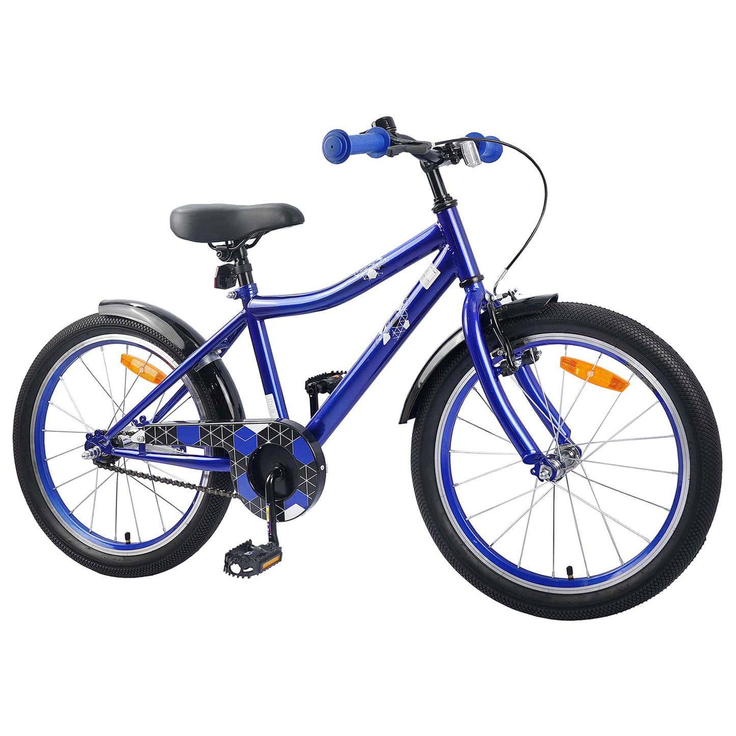 Vidaxl kinderfiets 20 inch voor 6-11 jaar oud donkerblauw